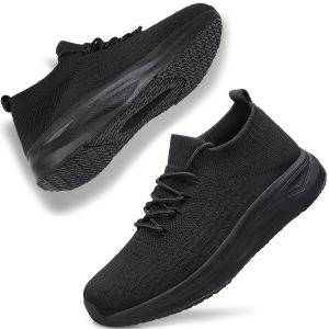 YHOON Womens Slip on Walking Shoes Comfort Sock Shoes Non Slip Mesh Casual Running Sneakers for All-Day Comfort