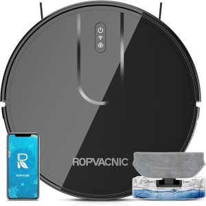 ROPVACNIC Robot S1 Vacuum and Mop Combo with 5200Pa Suction for Pet Hair