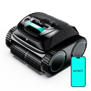 WYBOT C1 Cordless Robotic Pool Vacuum: Smart App Navigation for Inground & Above Ground Pools up to 1624 sq ft